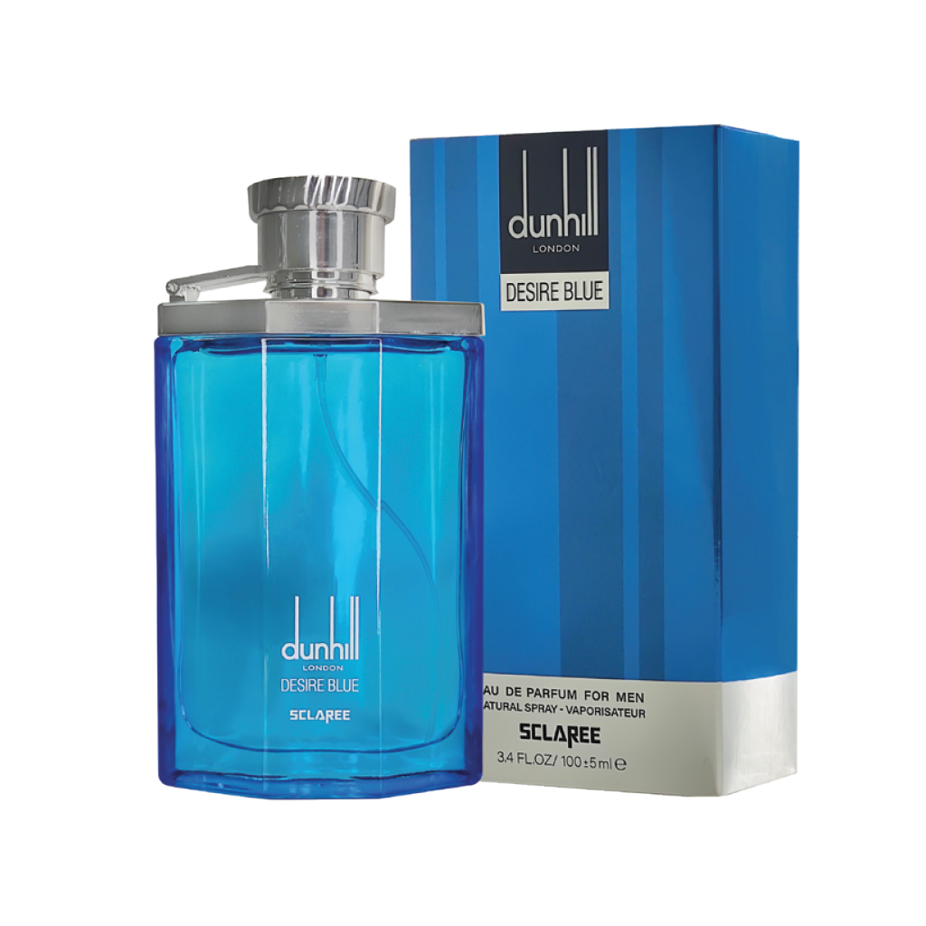 ادوپرفیوم مردانه اسکلاره Sclaree مدل دانهیل دیزایر بلو Dunhill Desire Blue حجم 100 میلی لیتر طرح مارک