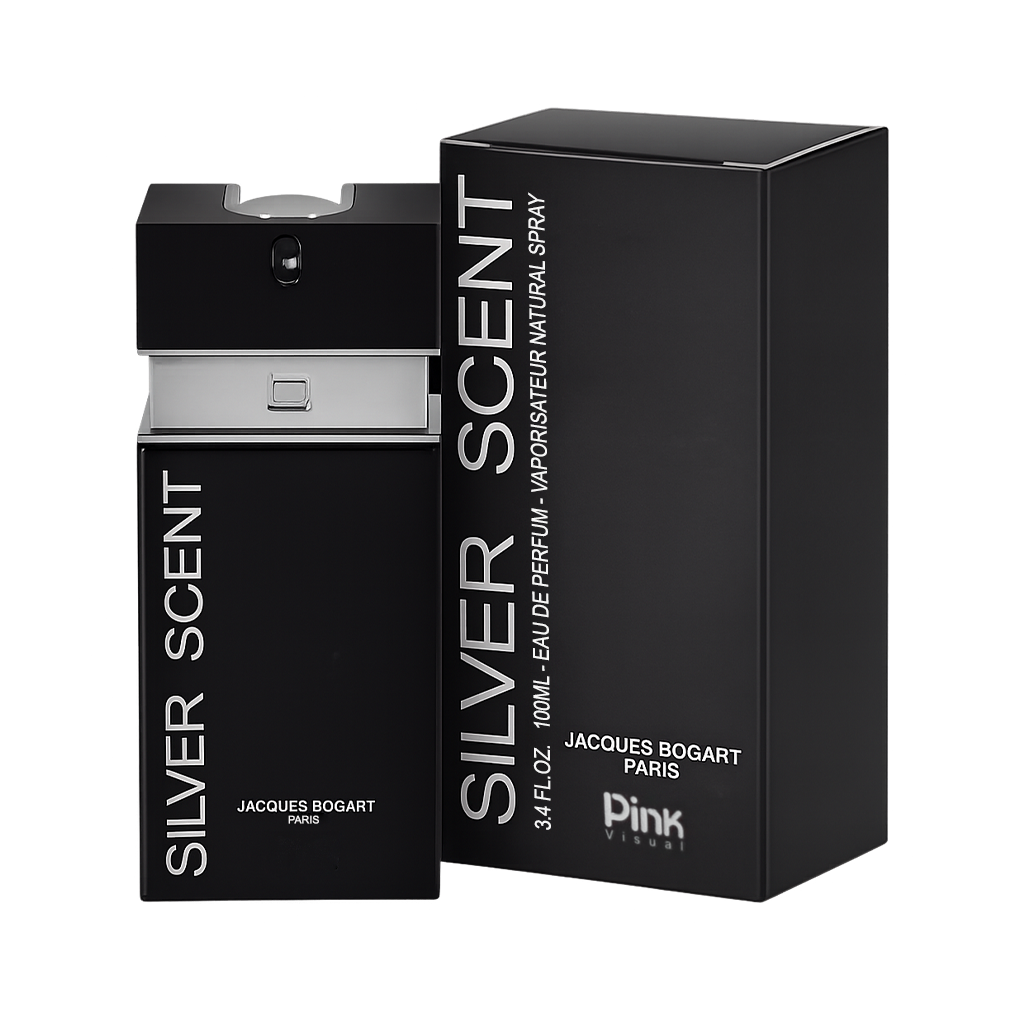 ادوپرفیوم مردانه پینک ویژوآل Pink مدل سیلور سنت Silver Scent حجم 100 میلی لیتر طرح مارک