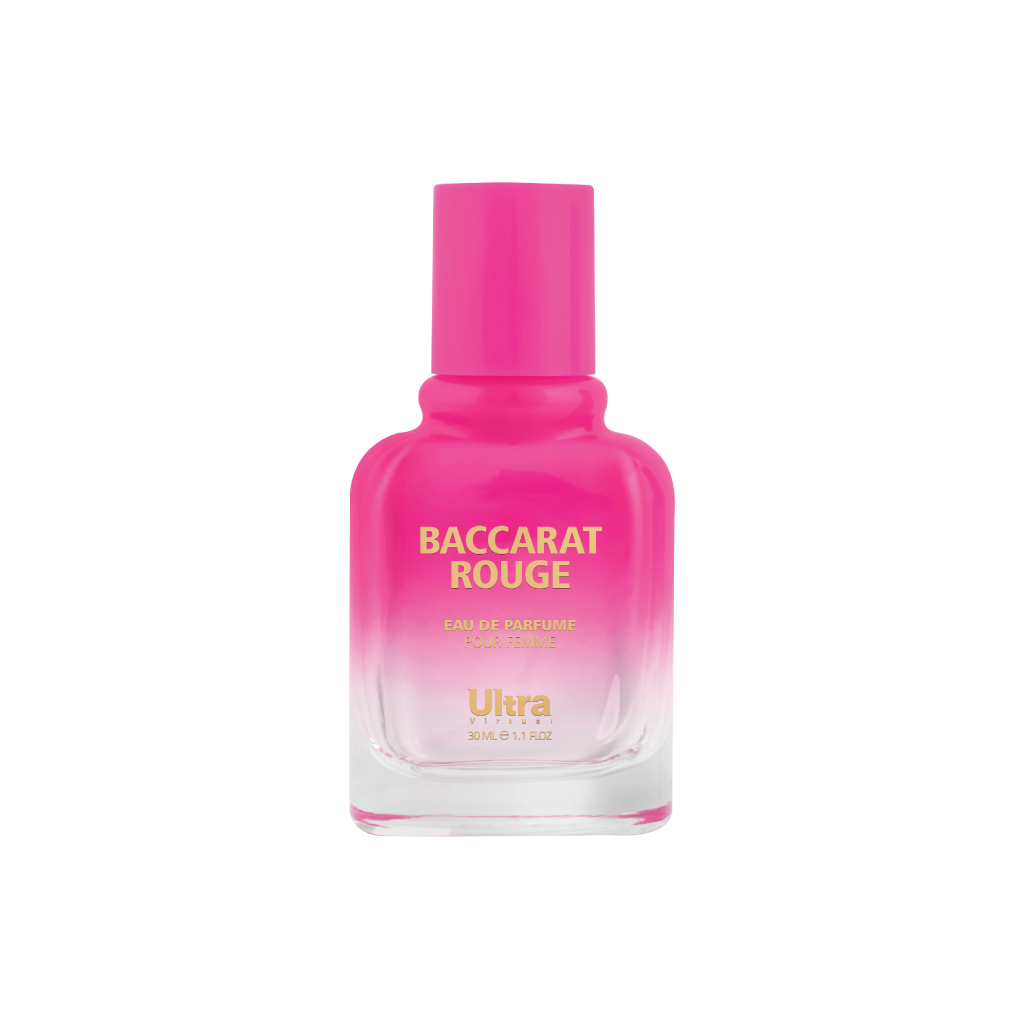 عطر جیبی پرفیوم اولترا ویرچوآل مدل Baccarat Rouge حجم 30 میلی لیتر